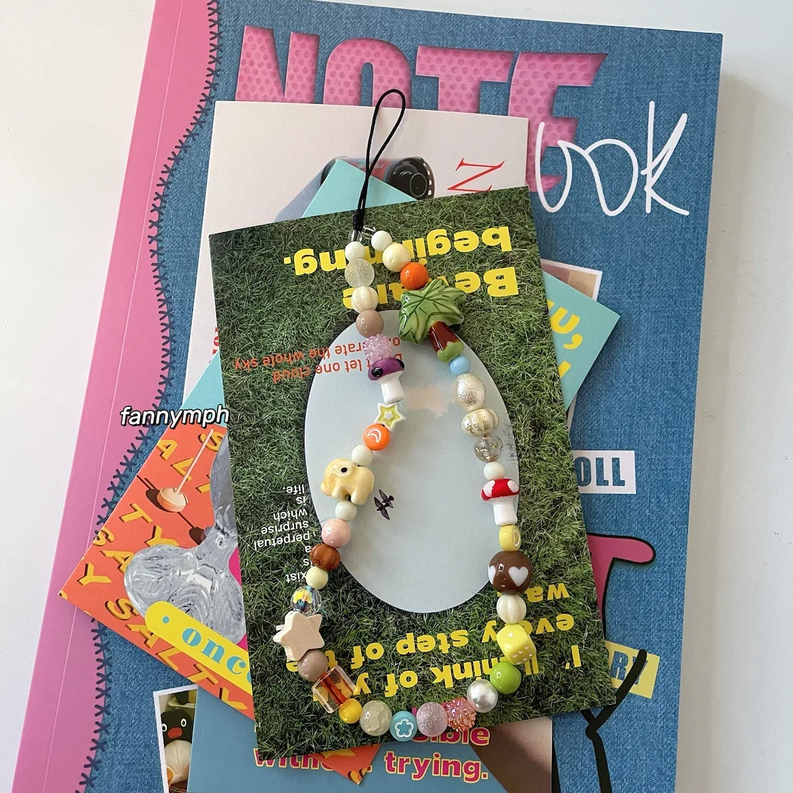 جديد الرياح الاستوائية شجرة جوز الهند نجمة ccd الحبل الملحقات سلسلة معلقة الهاتف المحمول قذيفة الحبل الفيل سلسلة القضية