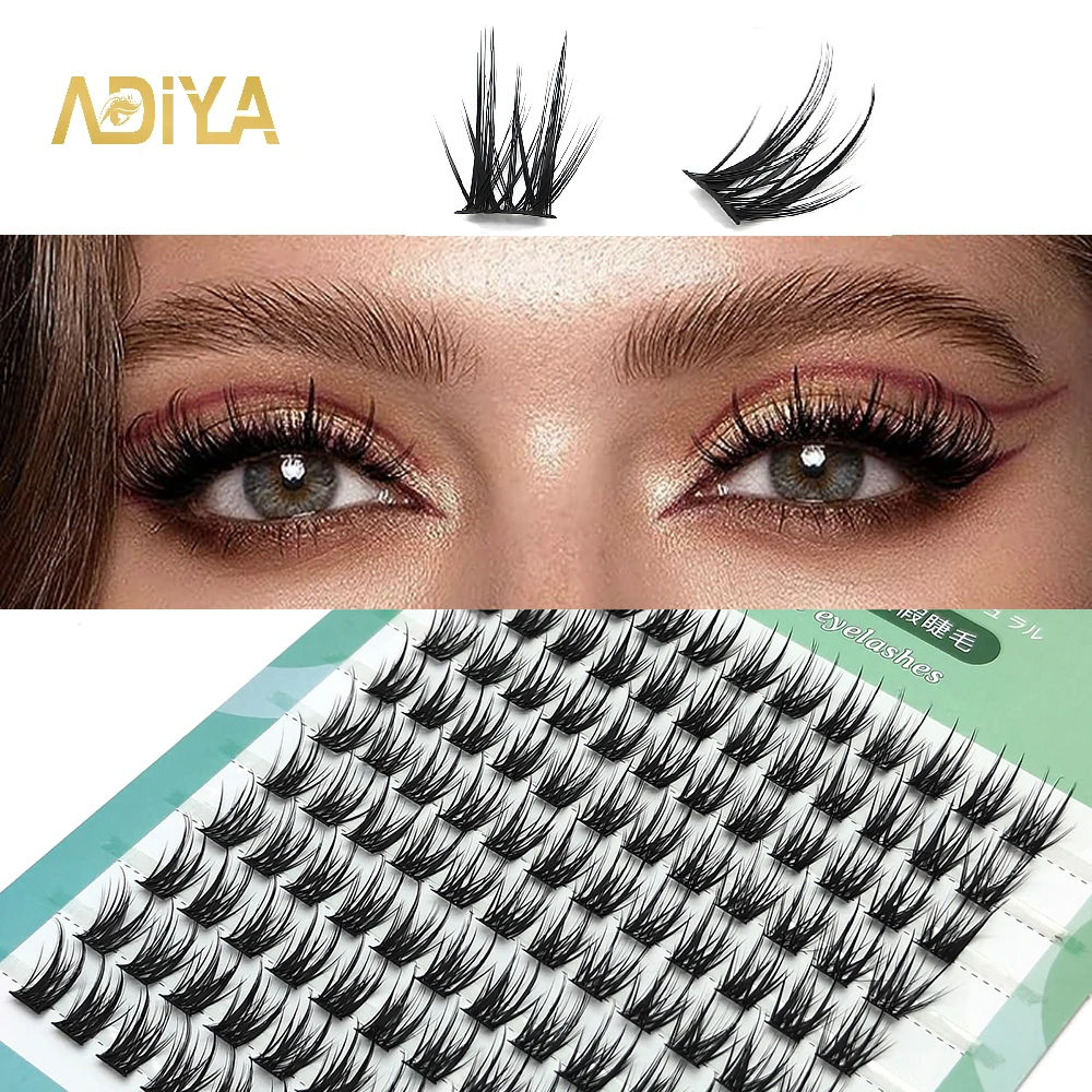 

ADIYA Segmented False Eyelash Extension DIY Natural Cluster Lash Makeup Tools Soft Easy to Operate Eyelashes Free Shipping