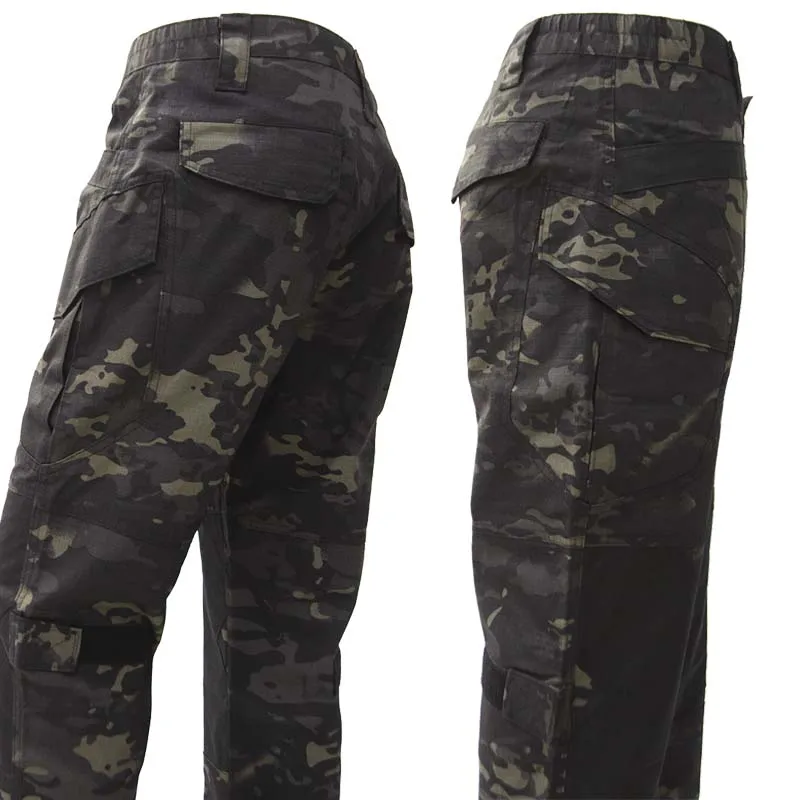 

Durable Ripstop Tactical Pants Men With Reinforced Knee & Multi-Pocket Design