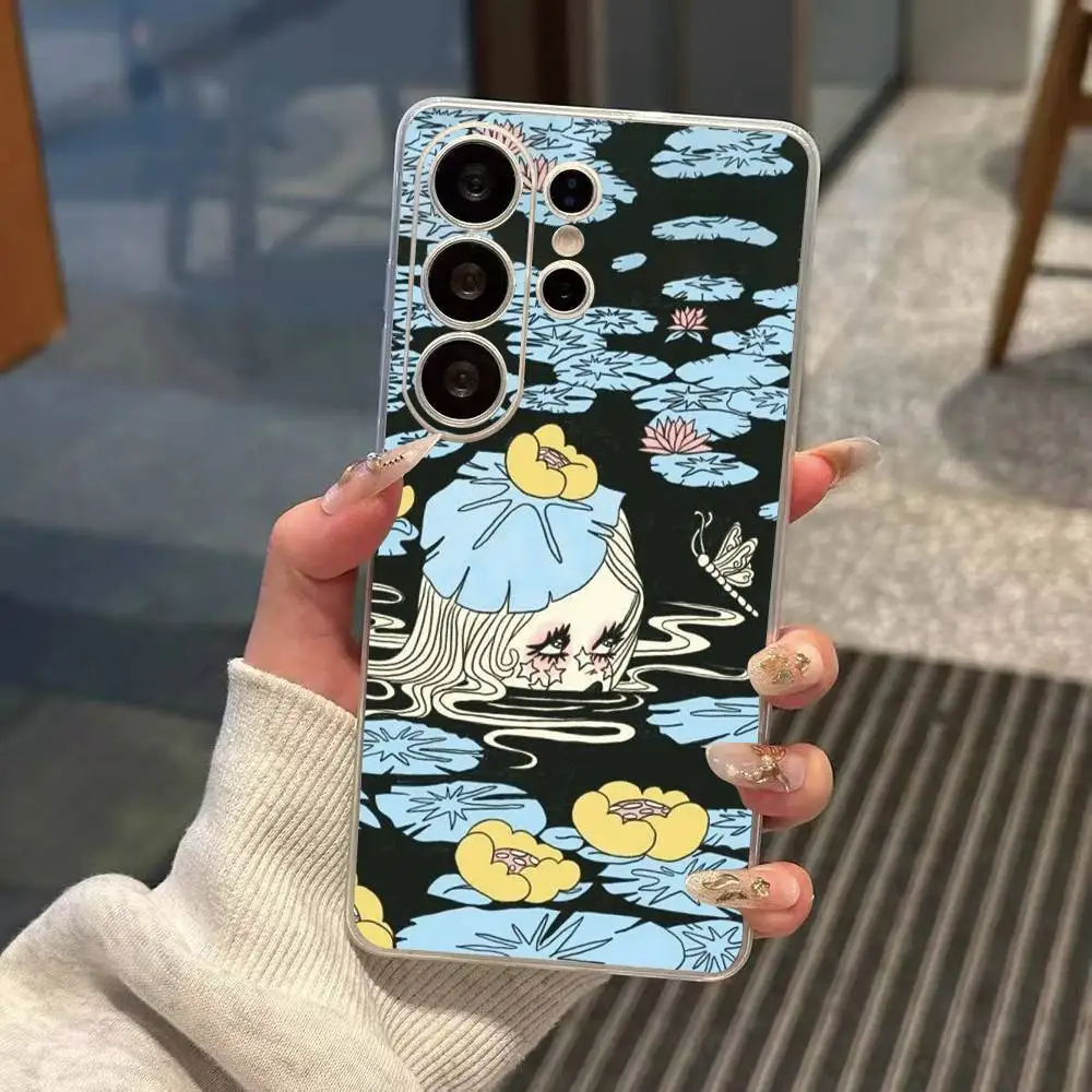 Valfre Prints Art   Phone Case For Samsung S25,S24,S21,S22,S23,S30,Ultra,S20,Plus,Fe Transparent Cover