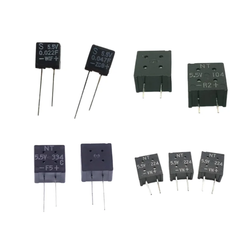 2PCS 5.5V 0.1F 0.22F 0.33F 5.5V 0.047F square capacitors Super Farad capacitor Farad capacitor DA5R5473AF FMCOH104ZF