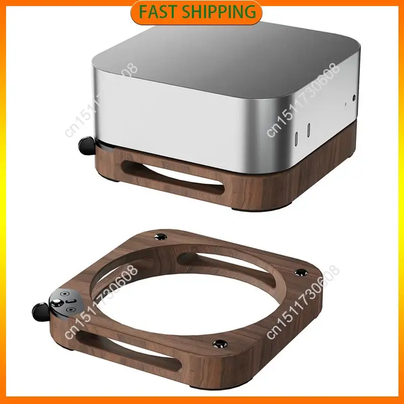 اشتري الآن حامل قاعدة سطح المكتب لـ 2024 Mac Mini / Pro حامل رائع زر التبديل الخارجي حامل الكمبيوتر بتصميم مقاوم للغبار #5