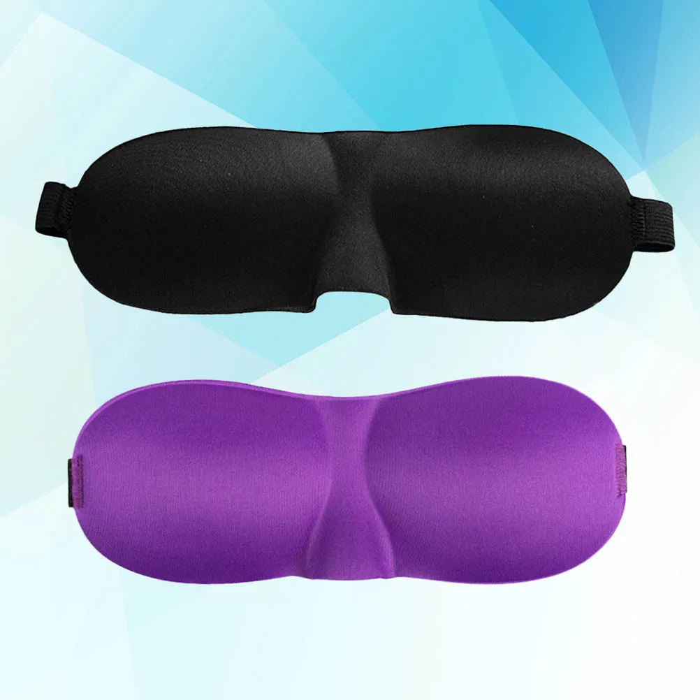 

2 Pcs Covers Sleeping Eye Blackout Women Adjustable Blindfold Masks for Travel Night
