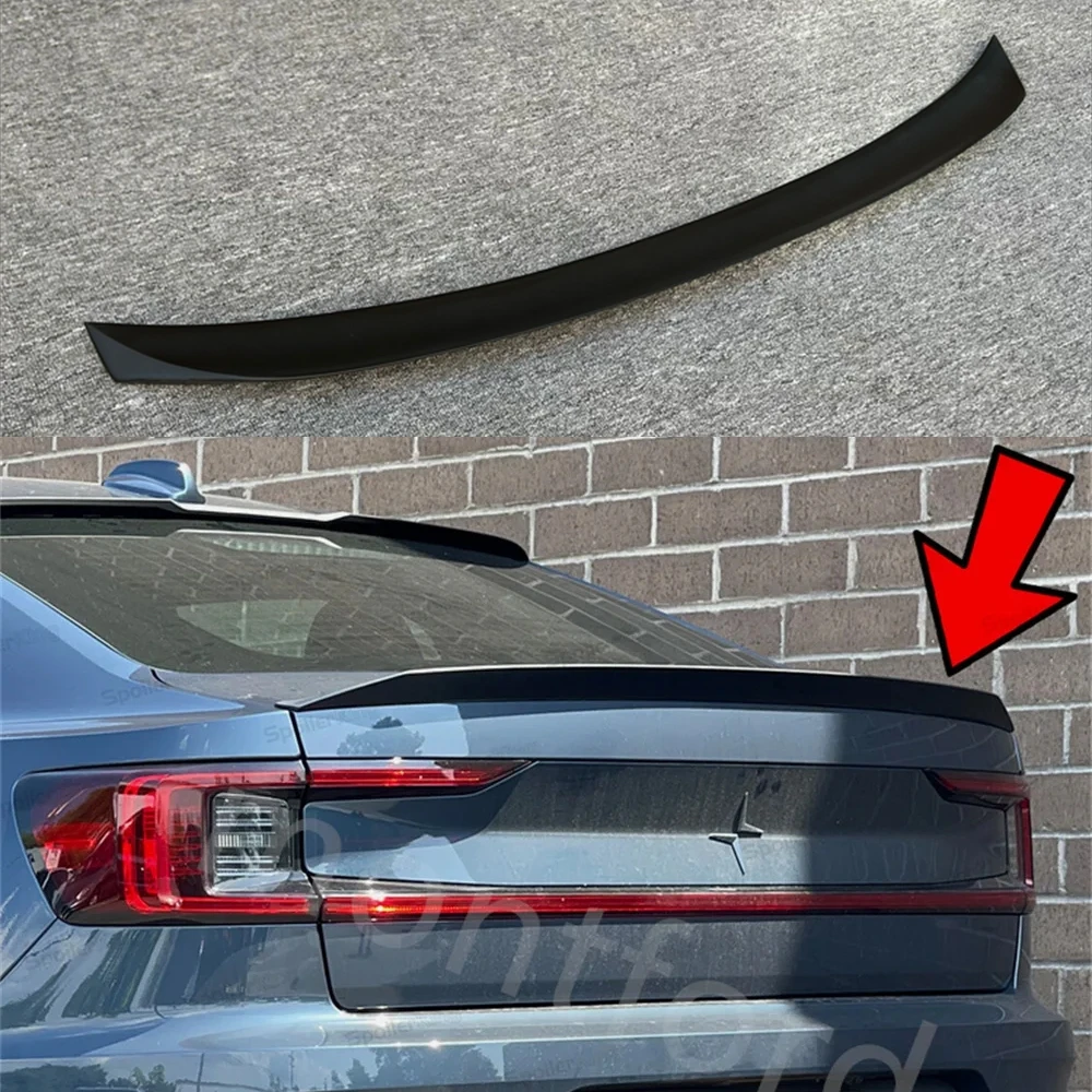

СпойлерKing, задний спойлер багажника, утконос для Volvo Polestar 2, яркий черный спойлер, крылья, внешний задний спойлер