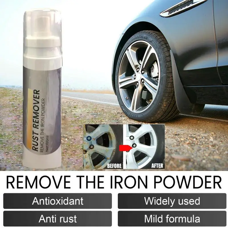 100ML Multi Purpose Rust Remover Spray Metal Surface Chrome Paint Car Maintenance Iron Powder Cleaning Rust Remover Cleaner