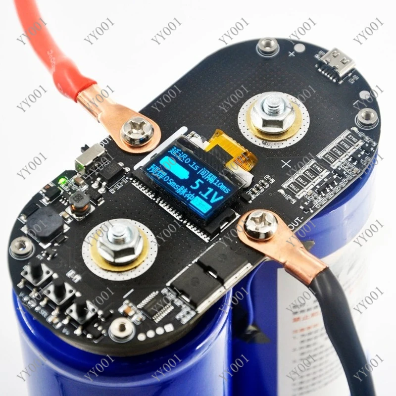 LCD Display Dual Pulse Capacitor Spot Welder Control Board for 18650 Battery DIY
