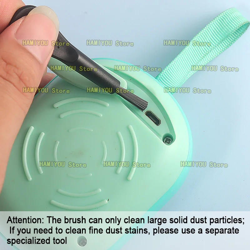 Micro USB Dust Plug Anti Dust Cover Cap Protective Plug and Cleaning Brush for Phone Audio Power Bank Shaver Micro Charging Port view 3