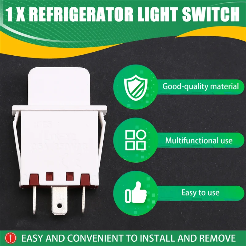 Parti di riparazione Y15A per interruttore a pulsante combinato con interruttore della luce del congelatore del frigorifero Siemens