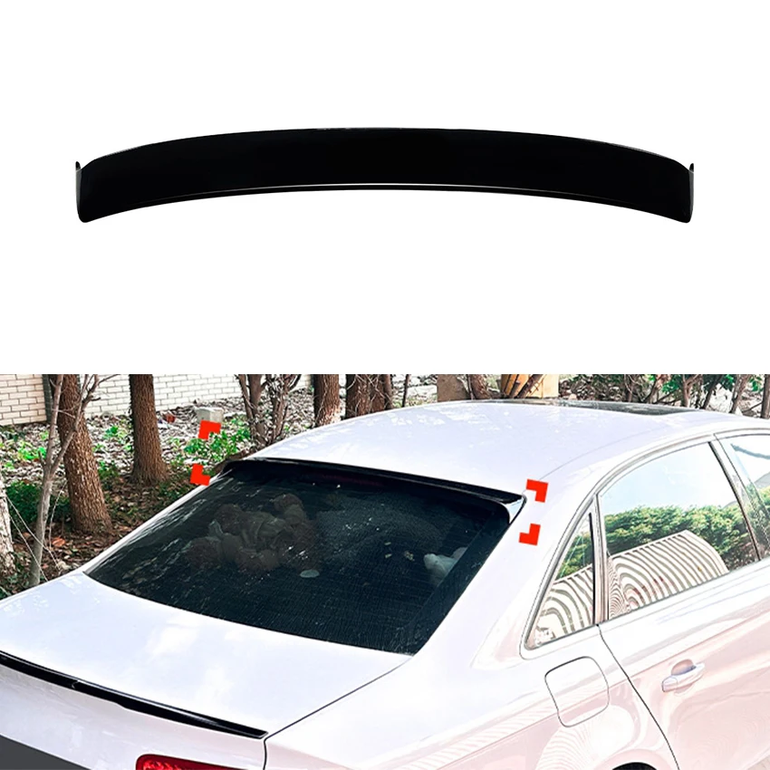 

Rear Spoiler Wings ABS For Audi A4 B8 2009-2016 Car Rear Trunk Spoiler Lip Tail Wing Rear Trunk Lid