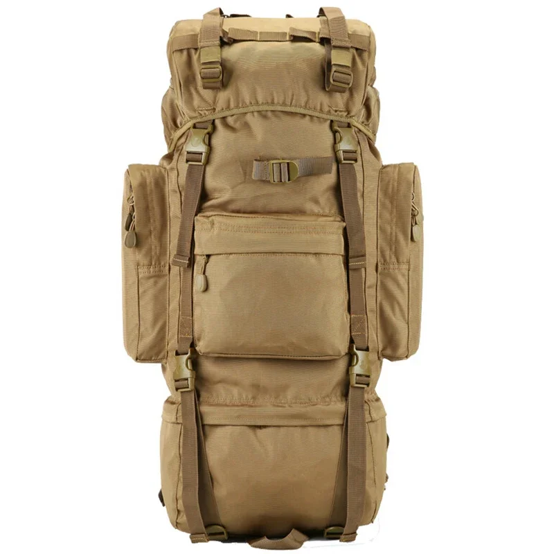 

70L Large Backpack Outdoor Sports Bag 3P Tactical Bags For Hiking Camping Climbing Waterproof Wear-resisting Nylon Bag