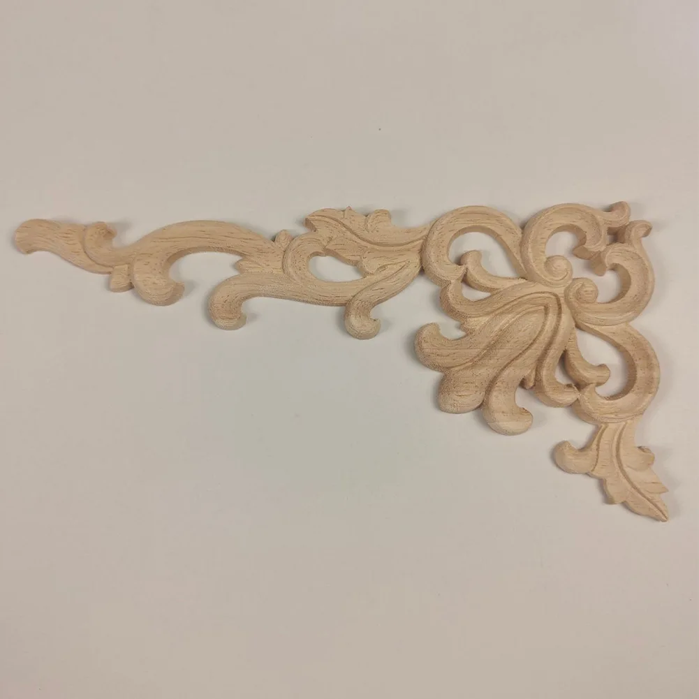 Decal Decor Wooden Carved Corner Doors European Style Furniture Mouldings Onlay Applique Right Angle Brand New