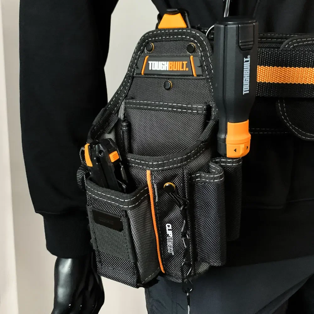 1 قطعة TOUGHBUILT ClipTech البوليستر حقيبة أدوات كهربائي تخزين الأدوات 1680D الثقيلة أداة البناء المنظم