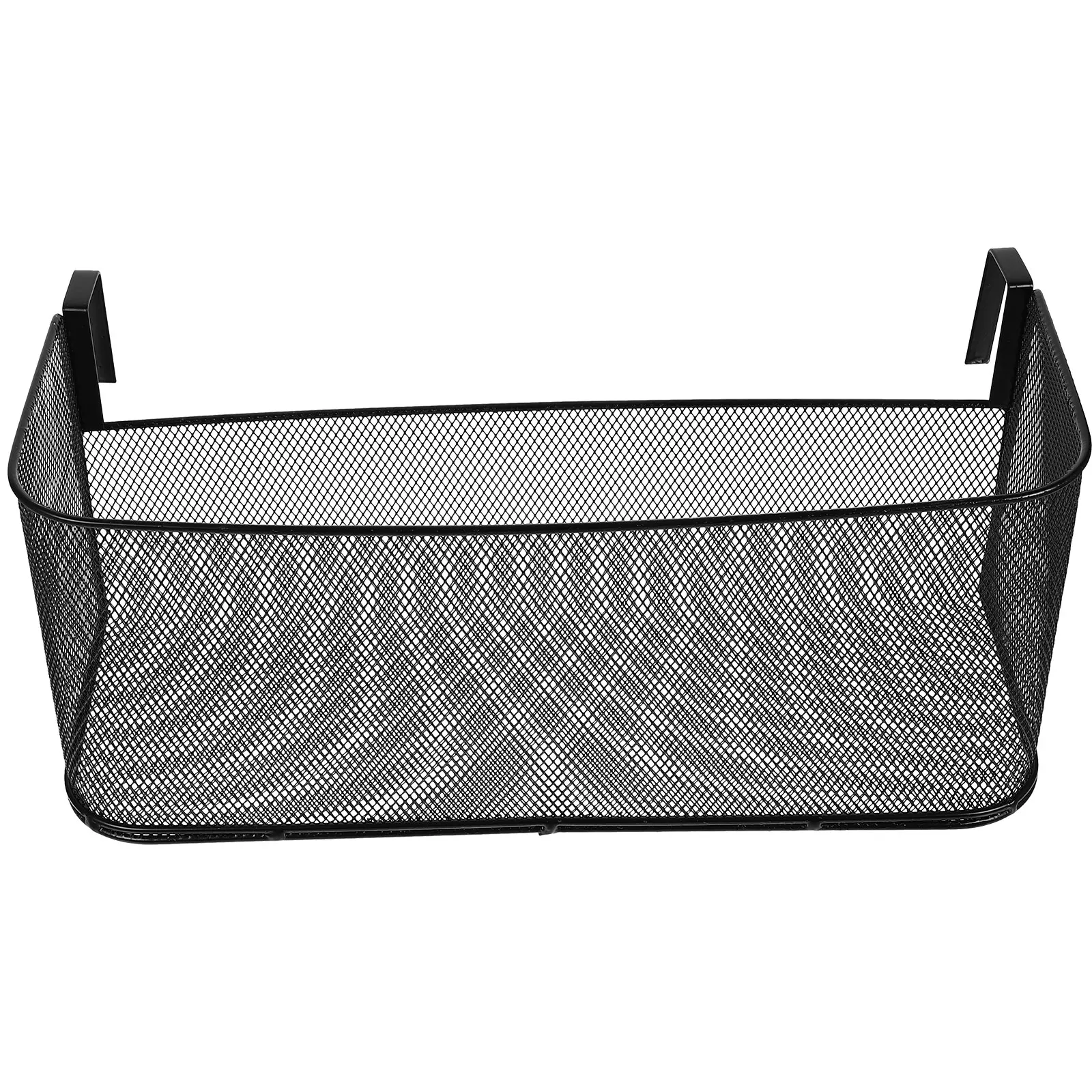 

4.6cm Wide Metal Bedside Hanging Storage Basket Multi-Use Organizer for Dorm Office Wrought Iron Hanging Bin Durable