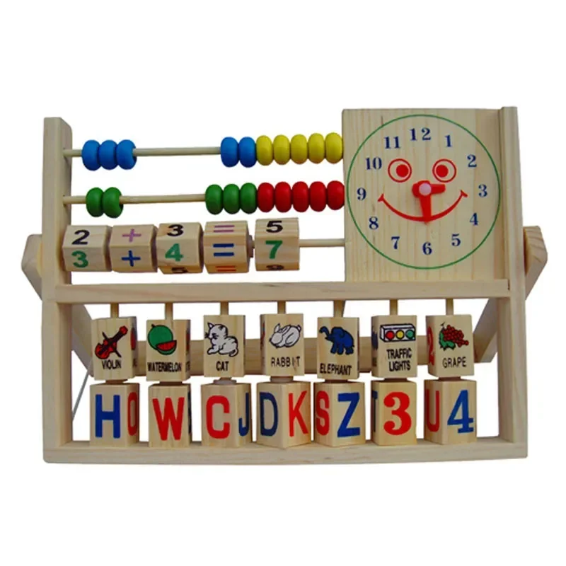 Montessori bebê aprendizagem quebra-cabeça educacional letras de madeira blocos grânulo números matemática brinquedos conjunto para crianças ocupado placa