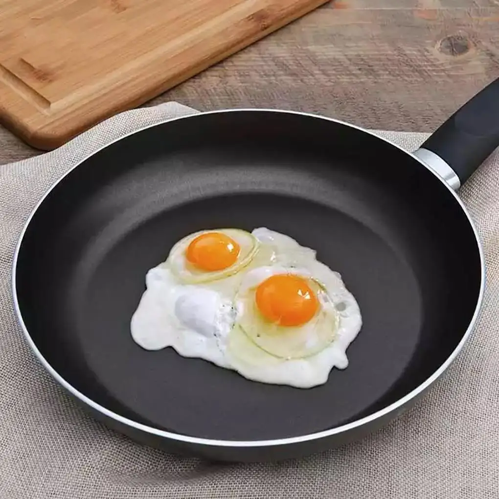 Frying Pan Non-stick Mini Thick Steak Flat Pan Iron Pancake Egg Fryer Kitchen Cookware, 20cm