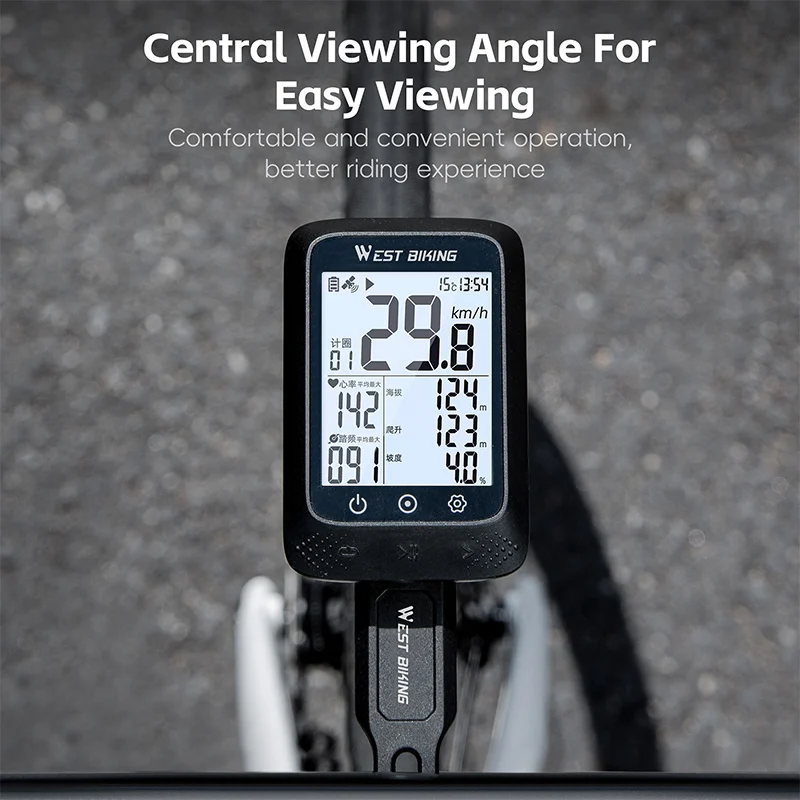 WEST BIKING Integrated handlebar Garmin Support Bracket Ultralight Nylon Wahoo/Bryton Speedometer Mount For Bike Lights&Camera