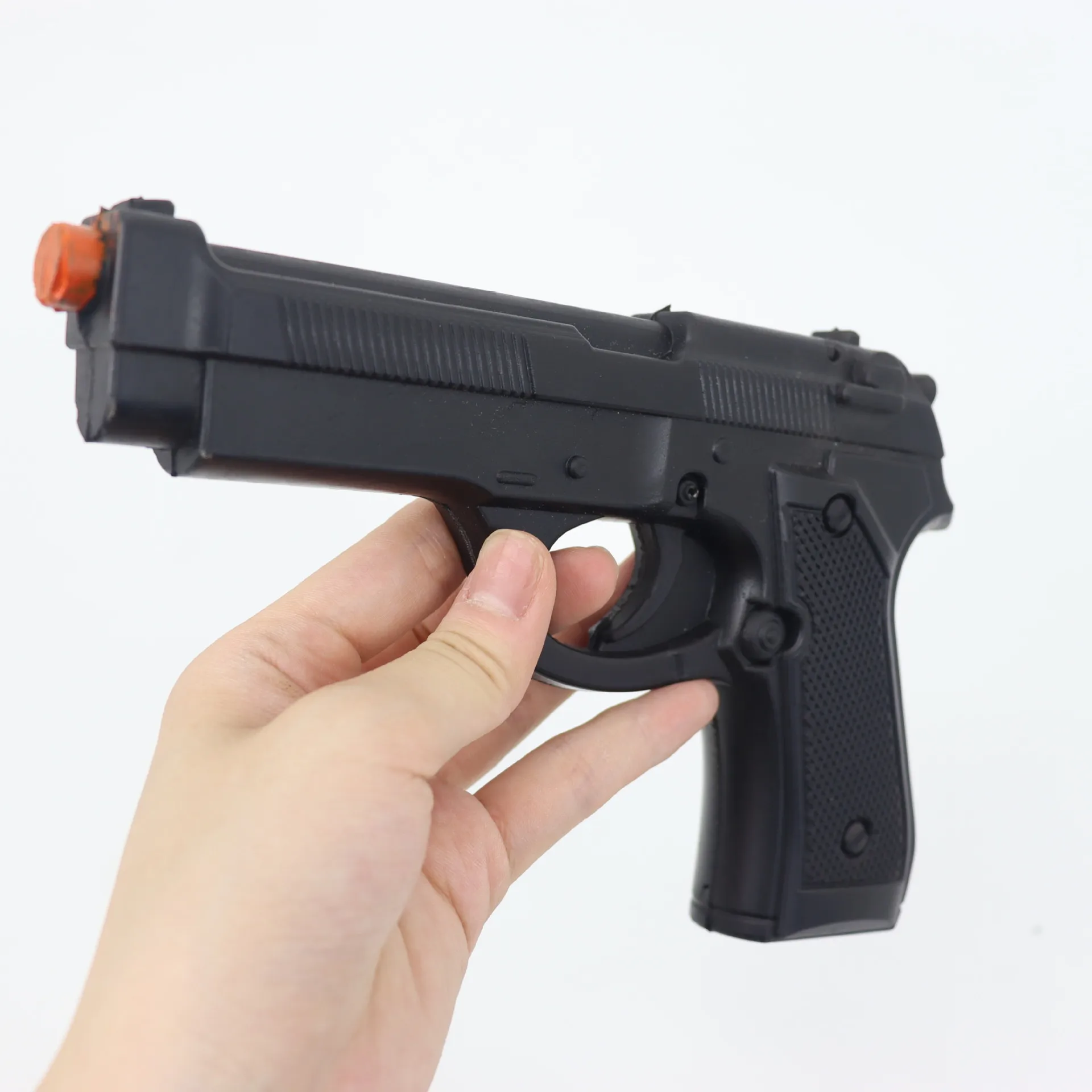 20 سنتيمتر لعبة الطرفية مسدس لعبة بولي الأسلحة الأسلحة نموذج مقلد لينة المطاط تأثيري الدعائم البنادق غير إطلاق الصبي هالوين تحصيل هدية