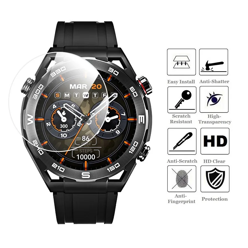 5PCS Smart Watch Screen Protector for Haylou Watch R8 Tempered Glass HD Clear Protective Film