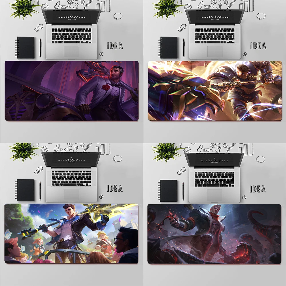 League of Legends Jayce Gaming Mouse Pad Large Mouse Pad PC Gamer Computer Mouse Mat Big Mousepad Keyboard Desk Mat Mause Pad