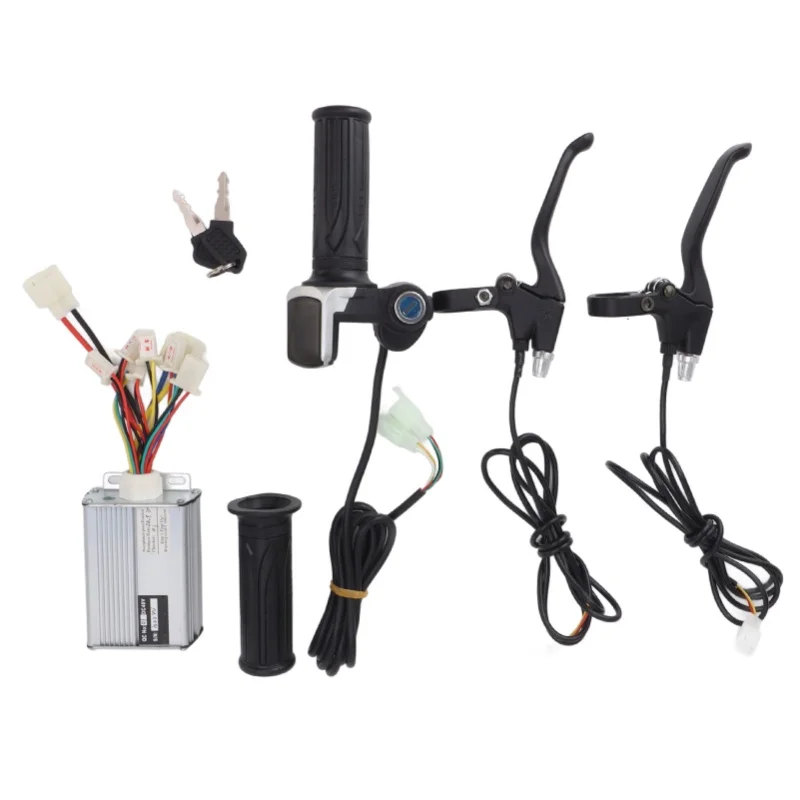 

Electric Bicycle Controller Set With 48V 1000W Controller 48V Twist Throttle Full Aluminum Brake Shifter Electric Motor