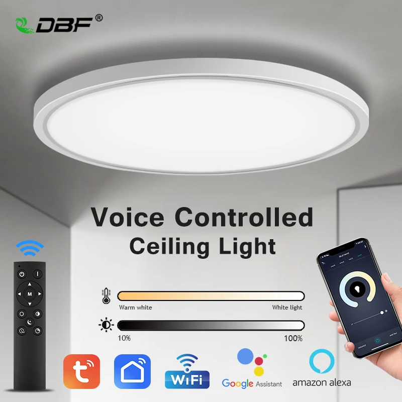 

Tuya Smart APP Control LED Ceiling Lights 2.4G Remote Control Ceiling Lamp for Bedroom Living Room Hallway 3 Colors Changeable