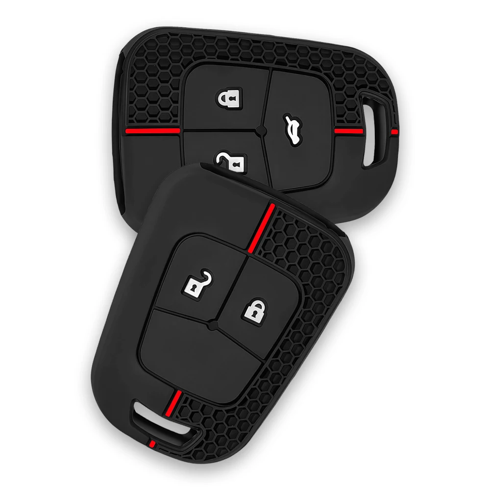 Funda de silicona para Chevrolet Camaro Cruze Sonic Impala Malibu AVEO Equinox para Opel, carcasa para llave de coche con hoja sin cortar