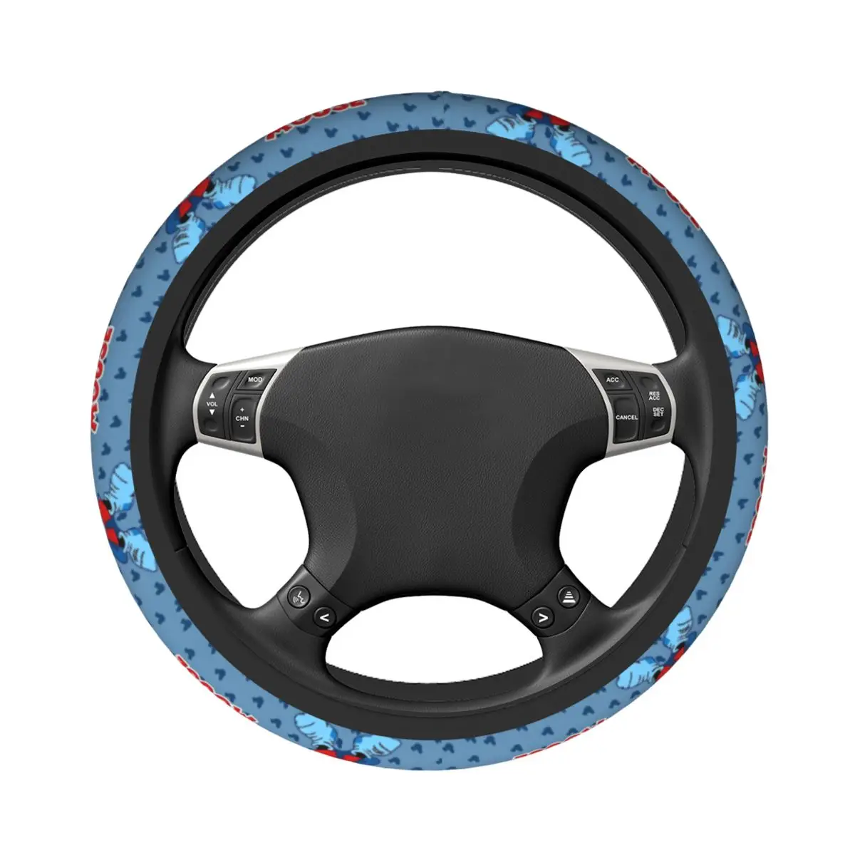 37-38 Car Steering Wheel Cover Disney Mickey Mouse Minnie Elastic Auto Decoration Fashion Steering-Wheel Accessories