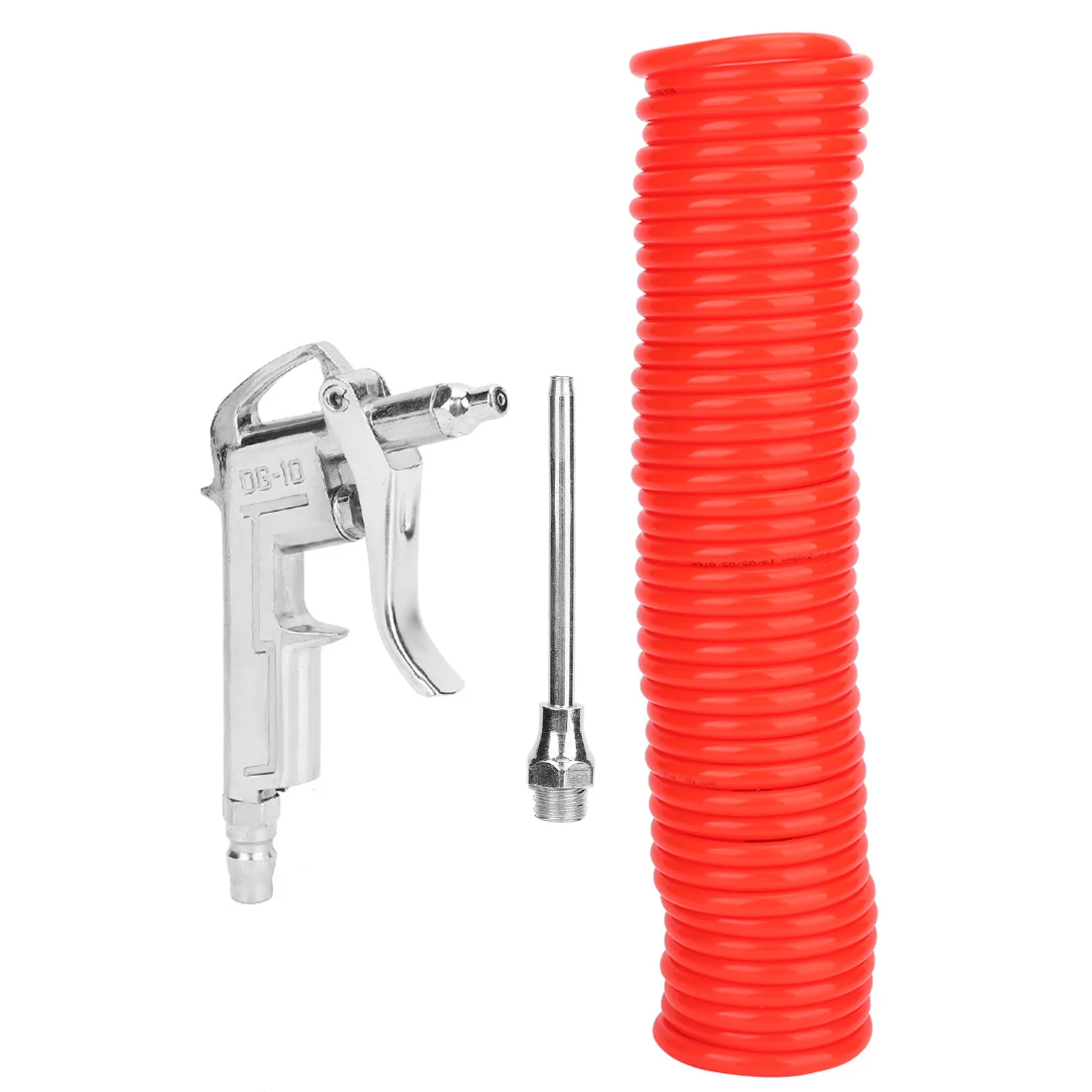 

Pneumatic Dust Blowing Tool High Efficiency Compact Aluminum Alloy Dust Cleaning Tool Flexible Spring Hose for Dust Extraction