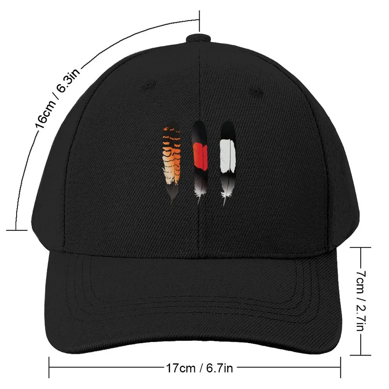 Tail feathers of the Western Australian black cockatoos Baseball Cap Cosplay Hat Man For The Sun For Man Women's