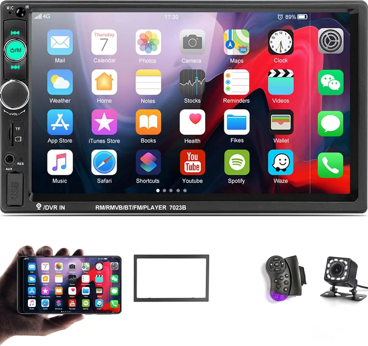 7' Double Din Car S… - image