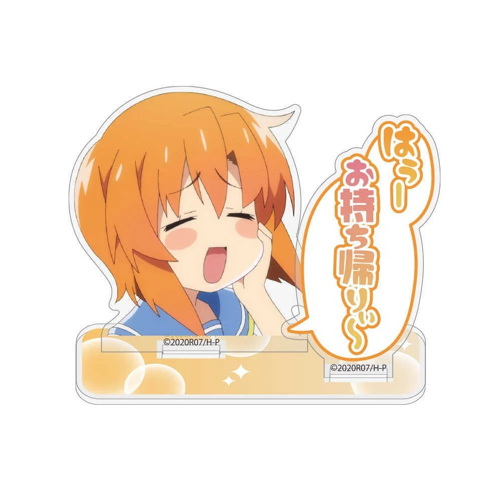 Anime Fans Gifts Higurashi When They Cry Mogu Mogu HD Character Double insertion Acrylic Stand Ornament Series About 10cm+6cm