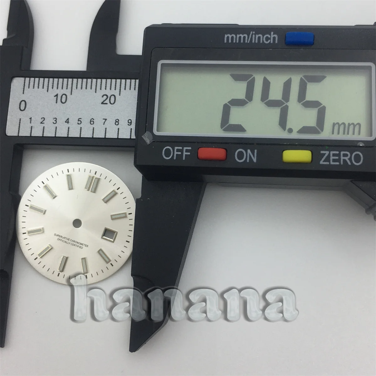 قرص مضيء C3 لساعة NH05 مقاس 24.5 ملم للسيدات مناسب لساعات السيدات ذات حركات NH05 وNH06