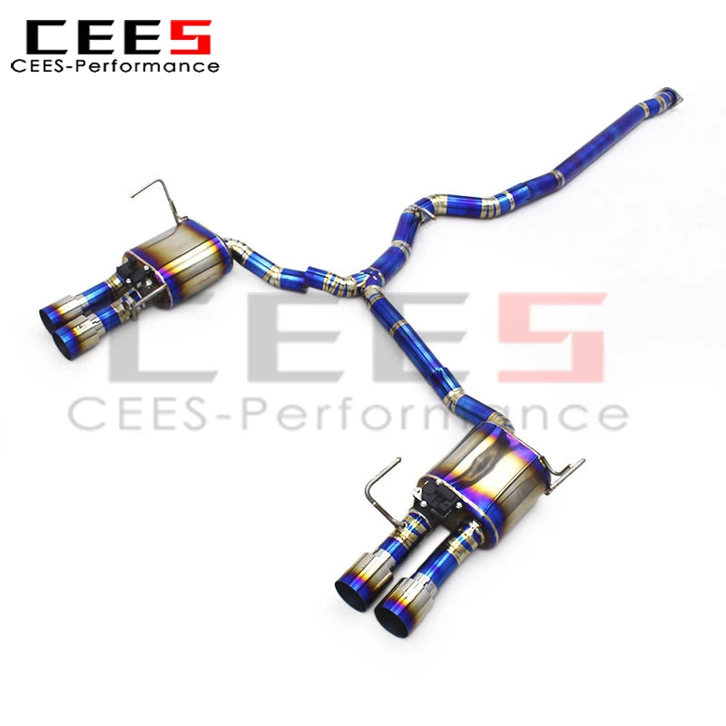 CEES Catback Exhaust Pipes System for Subaru WRX 2.4T 2017-2024 Valvetronic Muffler Exhaust Escape 70mm Pipe