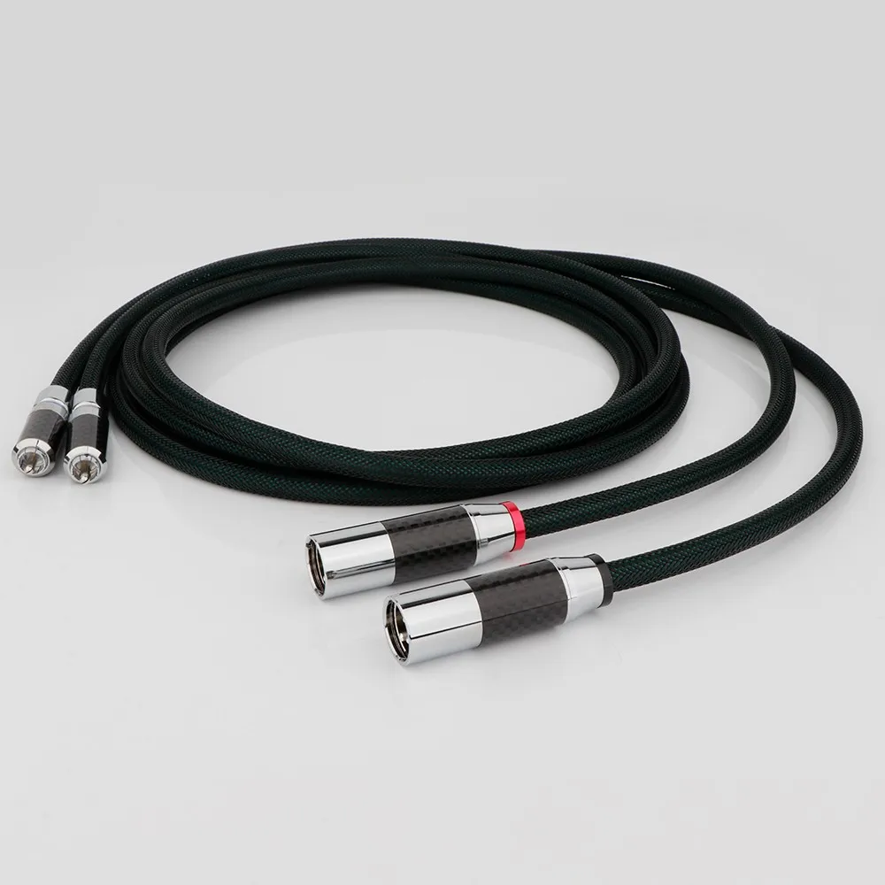 HI-End Copper Silver Mixed RCA To XLR Male Female Balanced Audio Cable HIFI XLR Cable