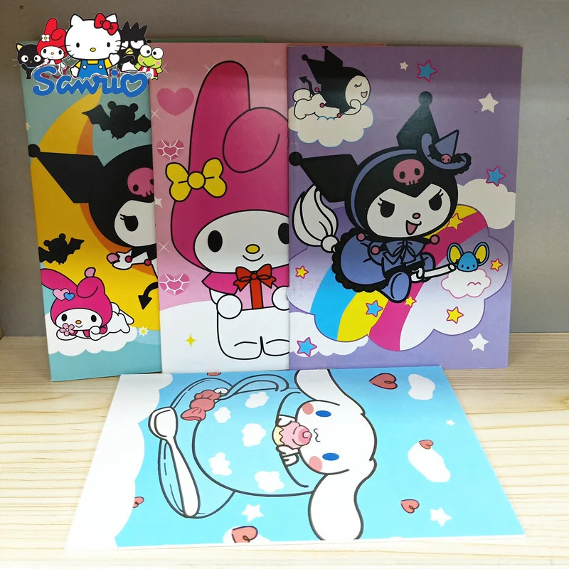 20pcs Sanrio Hello Kitty Notebooks Kuromi Cinnamoroll Melody Notepad Daily Weekly Planners School Supplies Stationery Wholesale