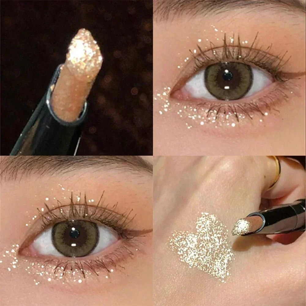 Diamond Eyes Pencil Aegyo-sal Shiny Glitter Eyeshadow Pen Eyeliner Pearlescent Matte Highlight Pen Brighten Silkworm Makeup Tool