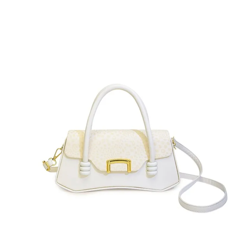 Fashionable Shoulder Bag Women's Leather Material Luxury Brand Signature Famous Designer Collaboration