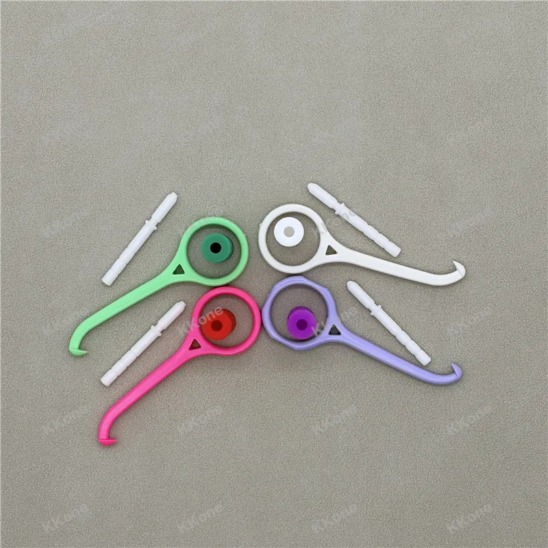50Packs Orthodontic Aligner Removal Hook Tool Set Dental Invisible Brace Extractor Oral Tooth Chewies