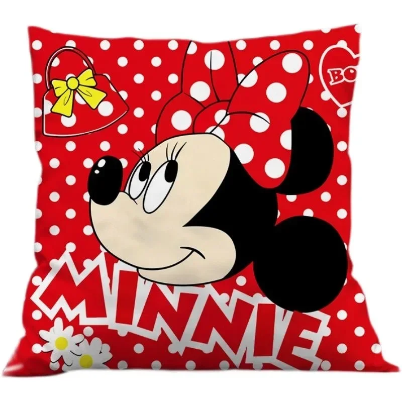 Disney Cartoon Mickey Mouse Minnie Pillowcase Children Home Decorative Pillow Case Birthday Christmas Gift Dropshipping 40x40cm