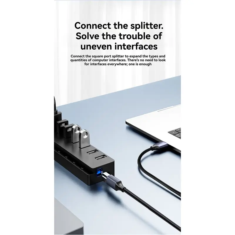 USB Printer Cable USB Type B Male To A Male USB 3.0 Printer Scanner Cable For HDD Enclosure Blu-Ray Drives Printer