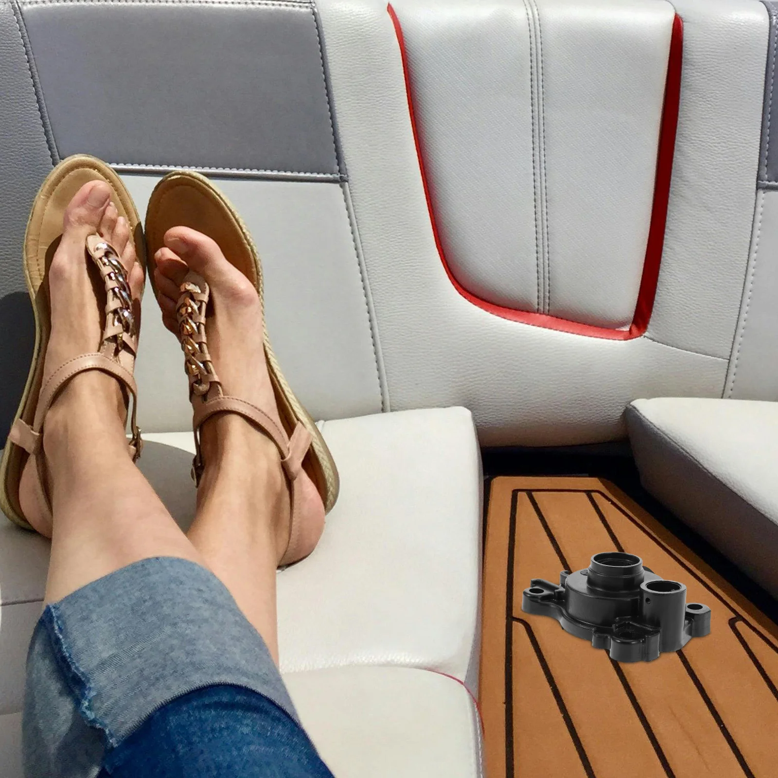 

Boat Engine Water Pump Housing Metal Outboard Motor Lower Casing Easy Maintenance Replacement Water Pump Casing Boat Motor