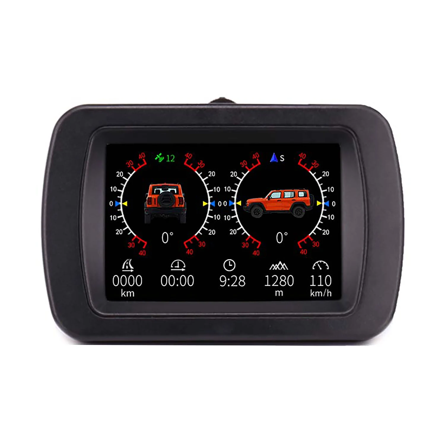 A65 OBD Hud Slope Meter GPS Digital Off-Road LCD Head Up Display Auto Roll Pitch Angle Mileage Altitude on Board Computer