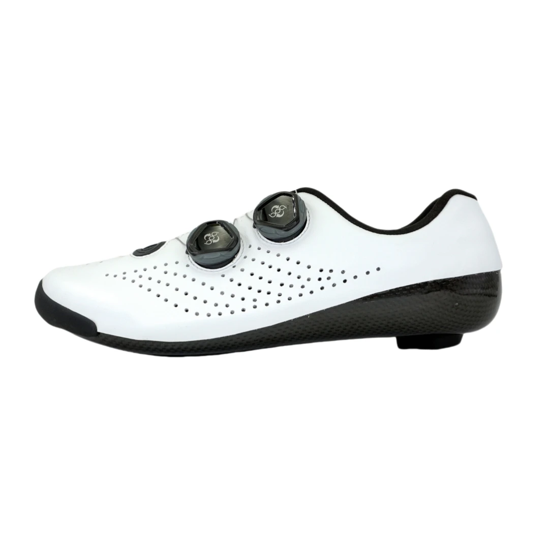 Hyper Cycling C5 Genuine Leather White Carbon Cycling shoes Road Shoes Bike Shoes