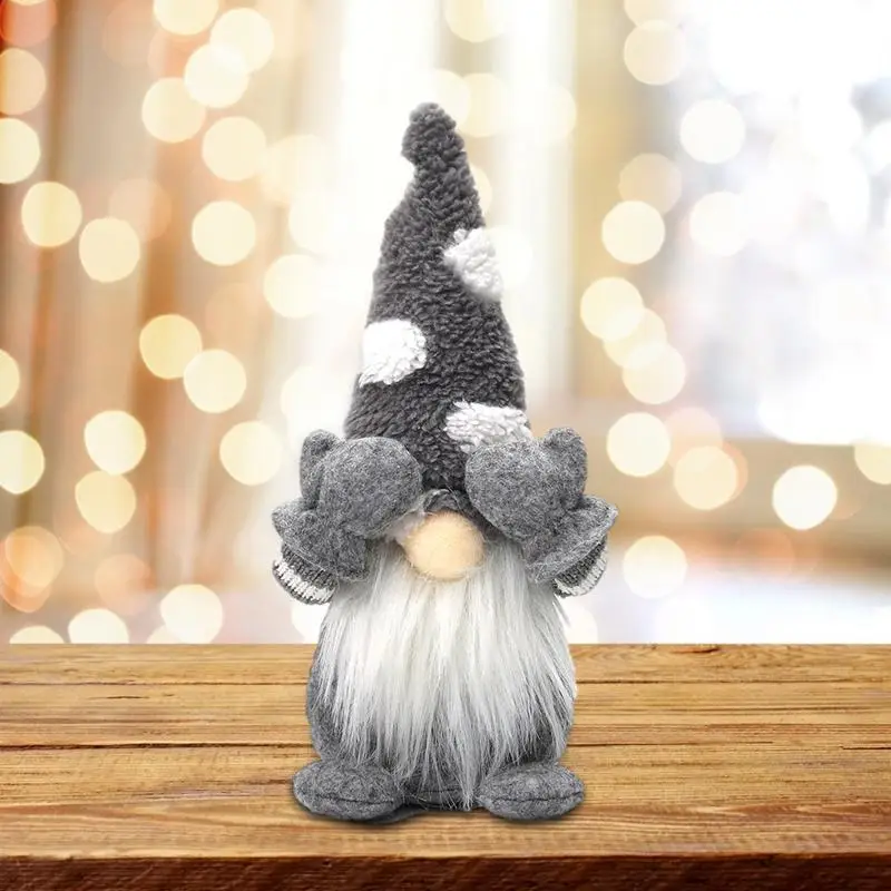 Tomte Gnome Ornament Little Figurine Faceless Doll Swedish Tomte Gnome Dolls Holiday Dwarf Decoration For Home Office