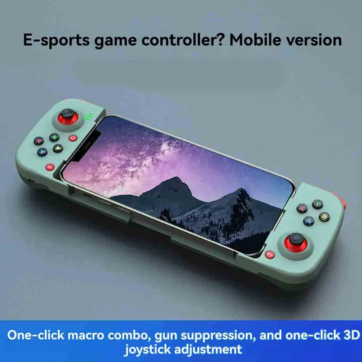 HowAA87 D3 Stretchable Mobile Game Controller 3D Joystick Bluetooth 5.0 Wireless Gamepad for IPhone IOS Android for PUBG D