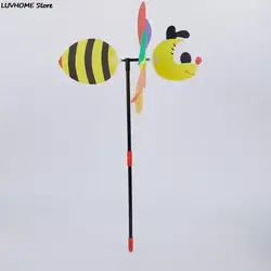 1PCS ใหม่ขาย3D ขนาดใหญ่สัตว์ Bee Windmill Wind Spinner Merry-Go-Round Yard Garden Decor