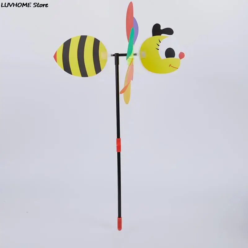 1PCS New Sale 3D Large Animal Bee Windmill Wind Spinner Merry-Go-Round Yard Garden Decor