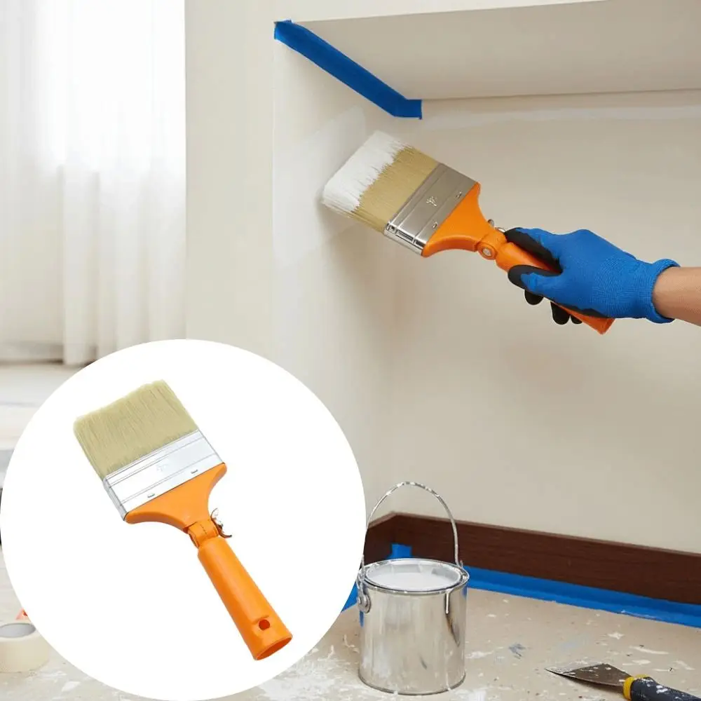 

New Material Plastic Handle Adjustable Paintbrush Adjustable Brush Head Replaceable Brush Head Special-Shaped Paintbrush