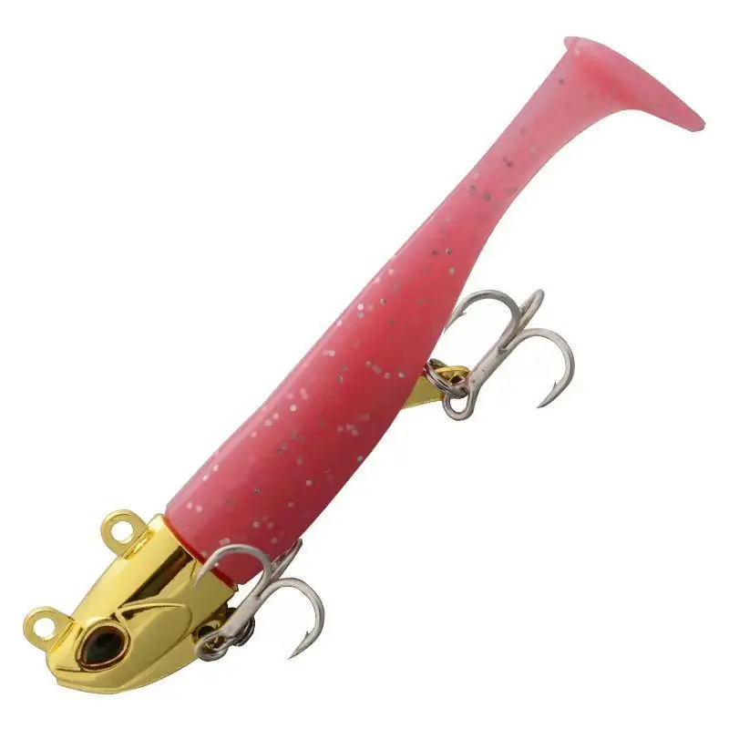 

5pcs 17g 22g 29g Bait Jig Head Inter-change-able Soft Body Soft Body Minnow Fishing Lures Casting Fishing Bass Pike Seabass