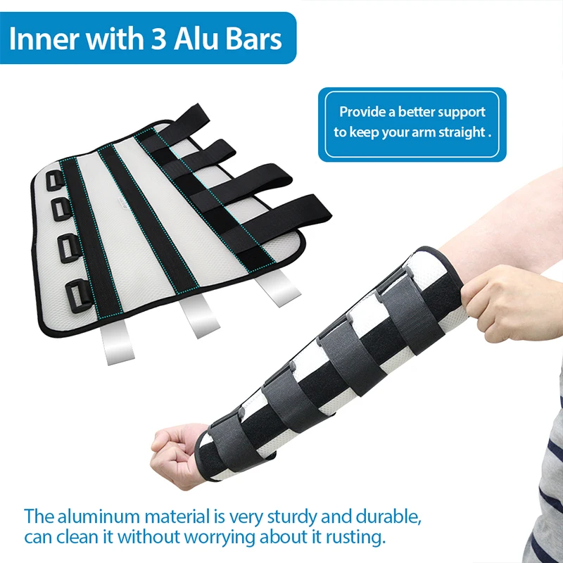 Elbow Fixed Arm Splint Support Brace For Sleeping Elbow Immobilizer Upper Stroke Hemiplegic Rehabilitation Training Tool